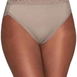 Vanity Fair Women’s Flattering Lace Panties: Lightweight & Silky Comfort for Daily Wear with Superior Stretch