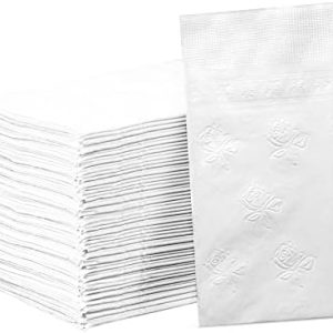 GUSTO Disposable 2-Ply White Paper Dinner Napkins | 300 Count | Ideal for Parties & Events | Soft & Absorbent | 7 ½” x 4